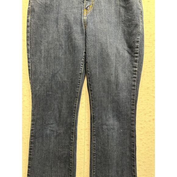 Levis 515 Jeans Women 12 M Boot Cut Mid Rise Dark Wash Denim Stretch 30x30 - Picture 4 of 10
